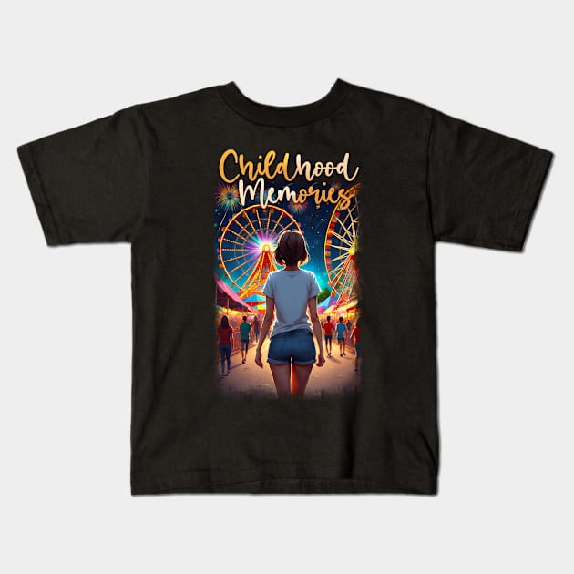 Childhood Memories Kids T-Shirt by KawaiiDread